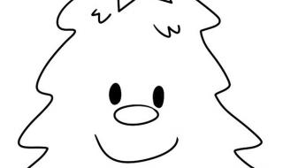 圣诞树绘画图片